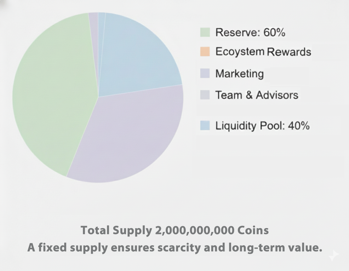 VOIC Token Allocation Pie Chart