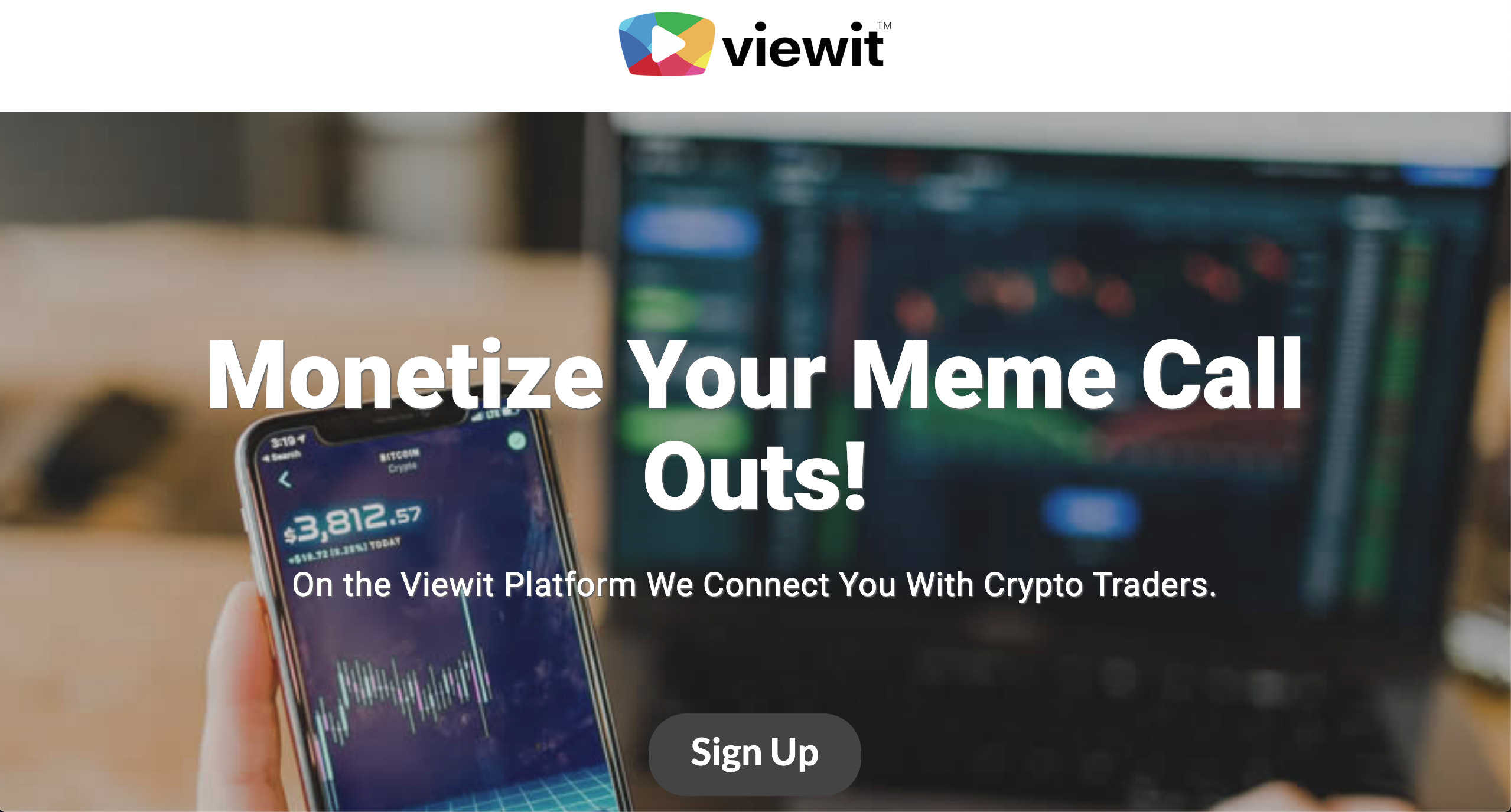 Viewit Platform Sign Up Page